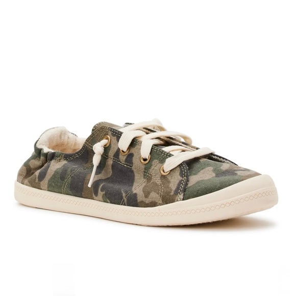 Time and Tru Shoes - TIME AND TRU Women's Scrunch Back Slip-On Sneaker Size Varies Camo